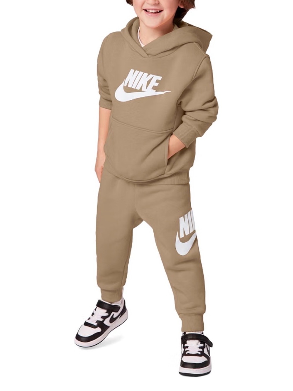 Nike Baby Sportswear Fleece Hoodie & Jogger Set - Beige - 24M